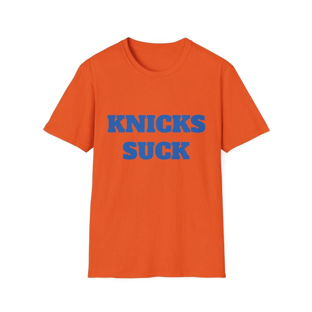 Knicks Suck T-Shirt - NBA Basketball Rival Basketball Fan Tee
