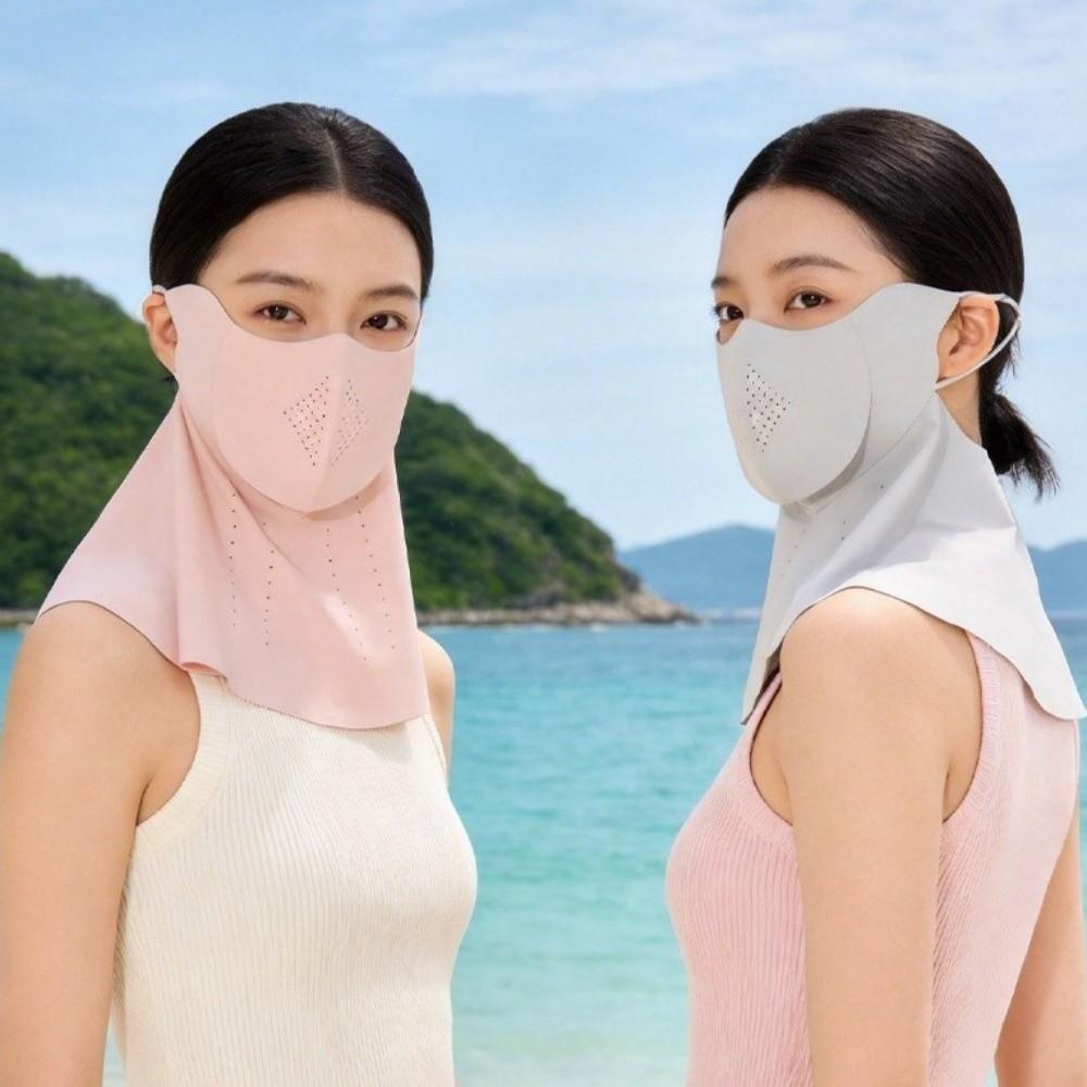 Nylon Sun-protection Mask Elegant Ice Silk Drinking Mask UV-resistant Breathable Veil  Fishing