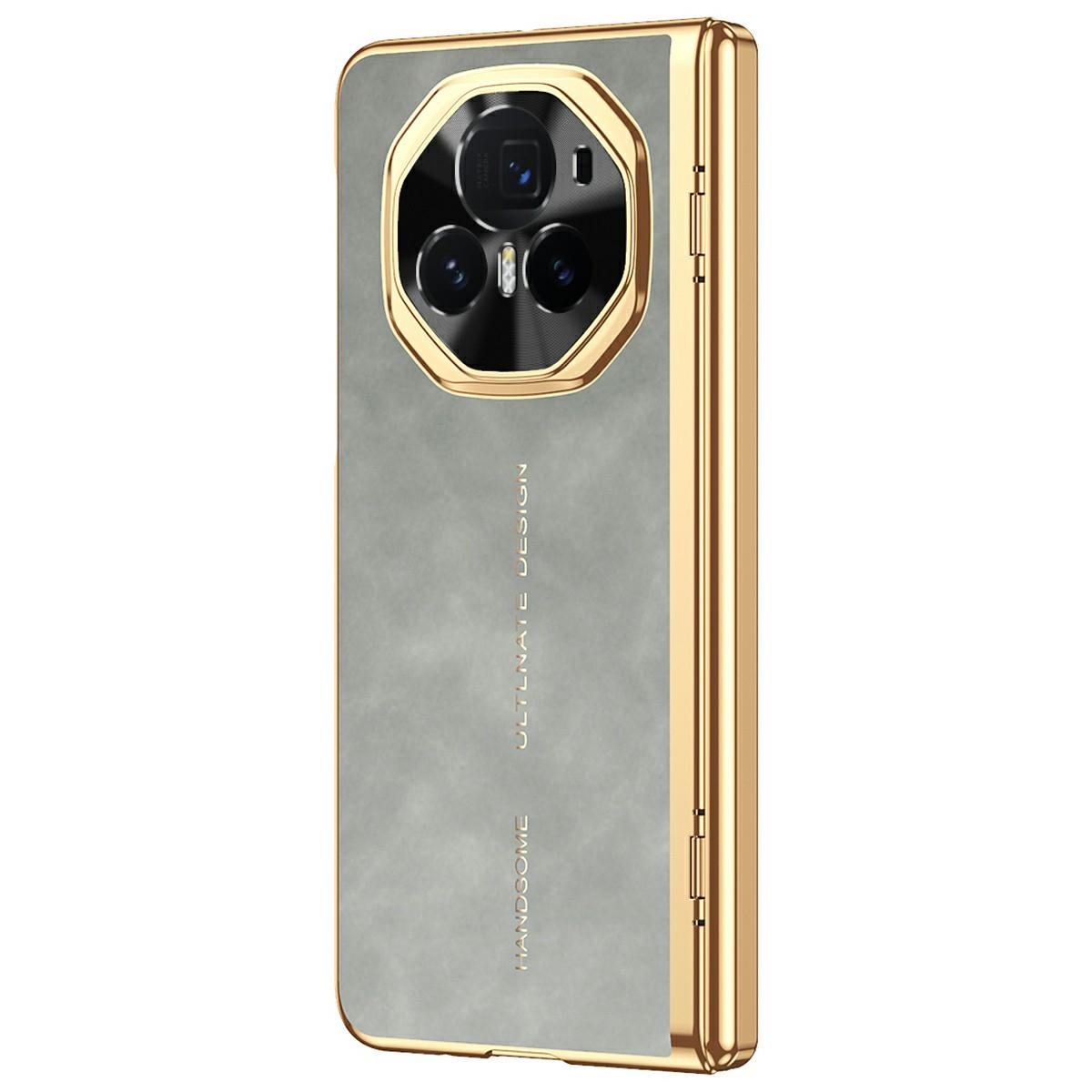 

Чехол для телефона Honor Magic V3 5G с закаленной стеклянной пленкой, гальванизированной кожей + чехол для мобильного телефона из ПК Grey