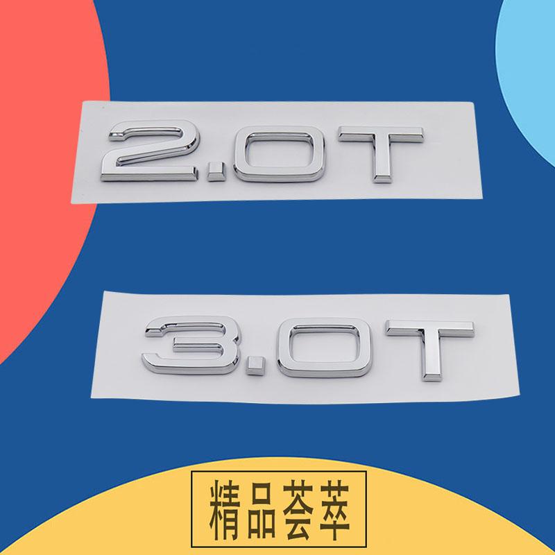 3D Premium 2.0 T 2.0T 3.0 T 3.0T 1.9T Litery na samochód Maska silnika Błotnik klapa bagażnika Tył Naklejka Emblemat Odznaka Naklejka