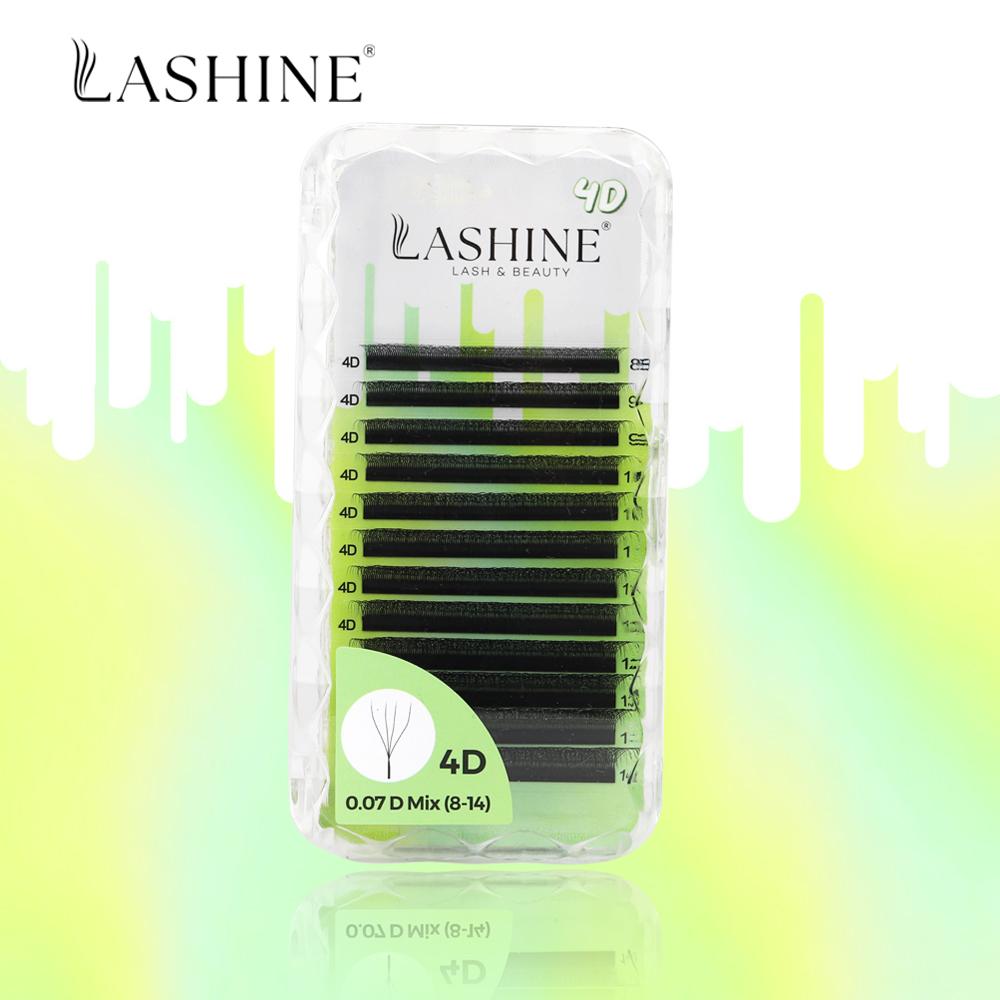 LASHINE W Shaped Lashes YY 3D 4D 5D 6D Premade Volume Fans Faux Mink Eyelashes Brazilian Volume C/D/M Curl Natural Soft Lashes