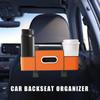 Car Seat Organizer Tissue Storage with Hooks Automotive Seat Back Organizers Car Seat Back Storage Bag Backseat Organization