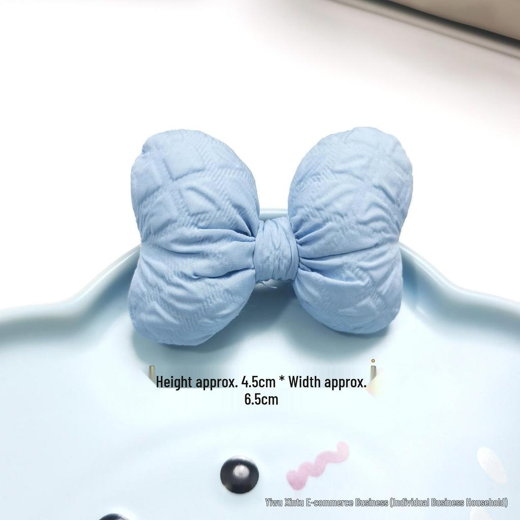 Korean Fabric Cotton Bow Knot Hair Clip & Doll Accessories for Kids