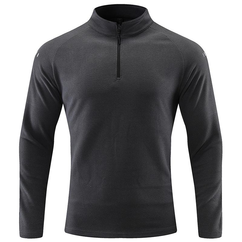Running Long Sleeve T-shirt Reflective Men Sportswear Breathable Black Coat Gym Jogging Male Gym Fitness Spring Autumn Clothing