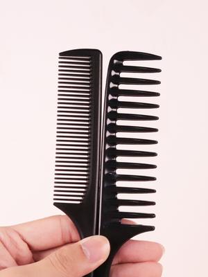 2pcs Wide Toothed Anti-static Pointed Tail Comb and Thickened Pointed Tail Comb Salon Hairstyle Comb Special for Real Hair Wigs