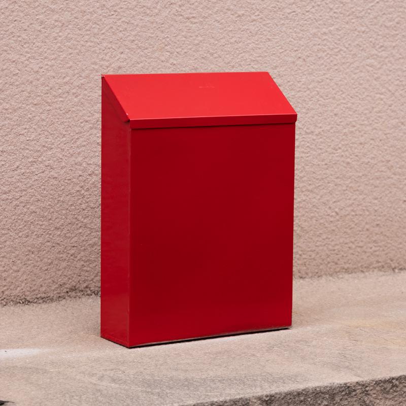 Wall-Mounted Retro Tin Mailbox with Lock