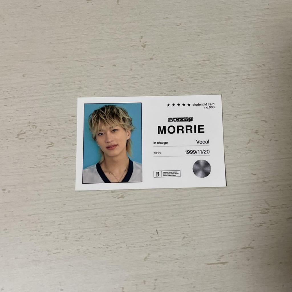 [USED] BUDDiiS MORRIE Pamphlet Student ID Style Photo Card