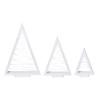 Wooden Luminous Christmas Tree Ornament with String Lights