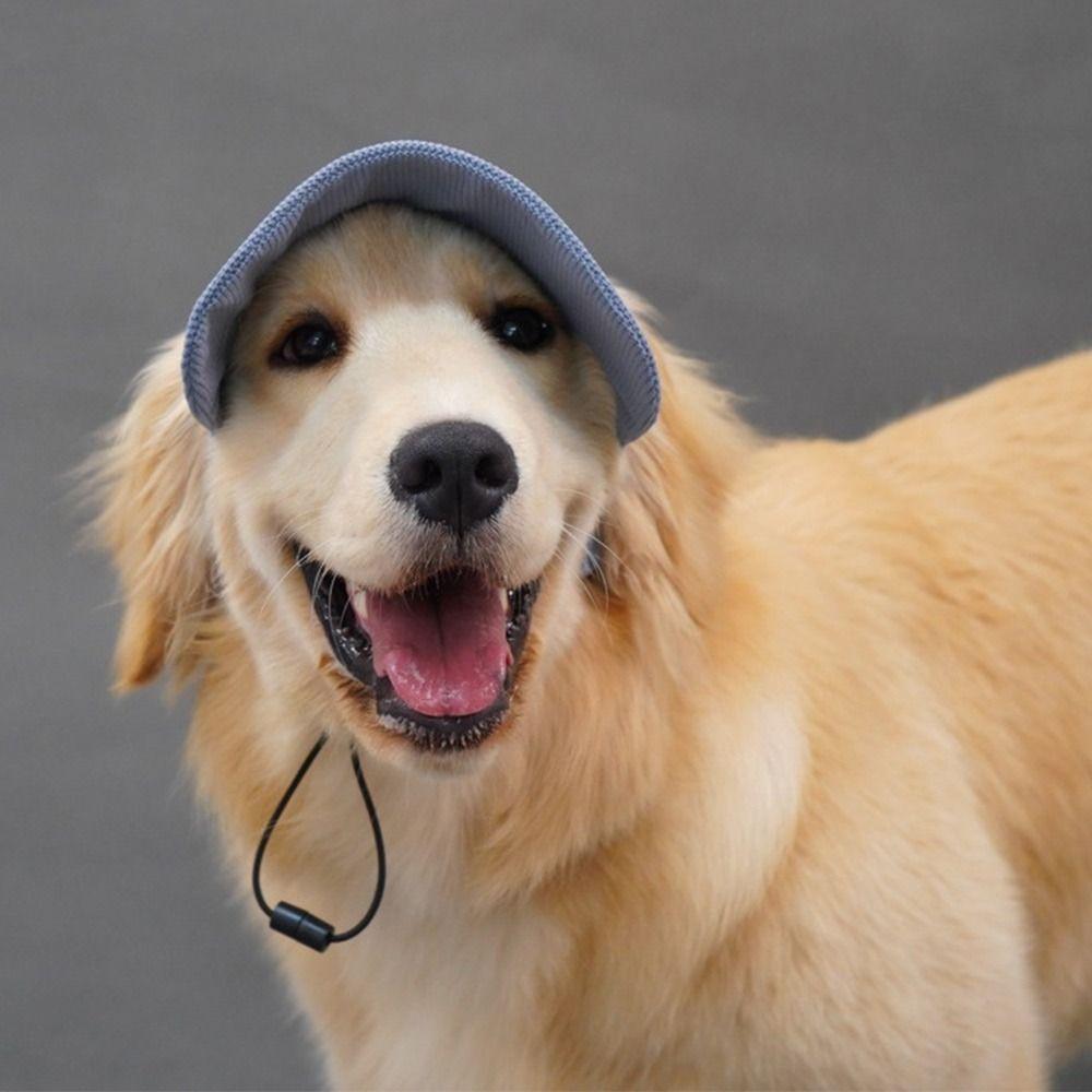 Pet Fashion Adjustable Dog Baseball Cap Soft Breathable with Ear Holes Dog Visor Hat Sun Protection Pet Sun Hat Outdoor Sports