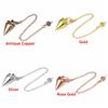 Gift Chain Gold Silver Antique Copper Dowsing Amulet Healing Reiki Pendulum Pendant Metal Cone Pendule Reiki