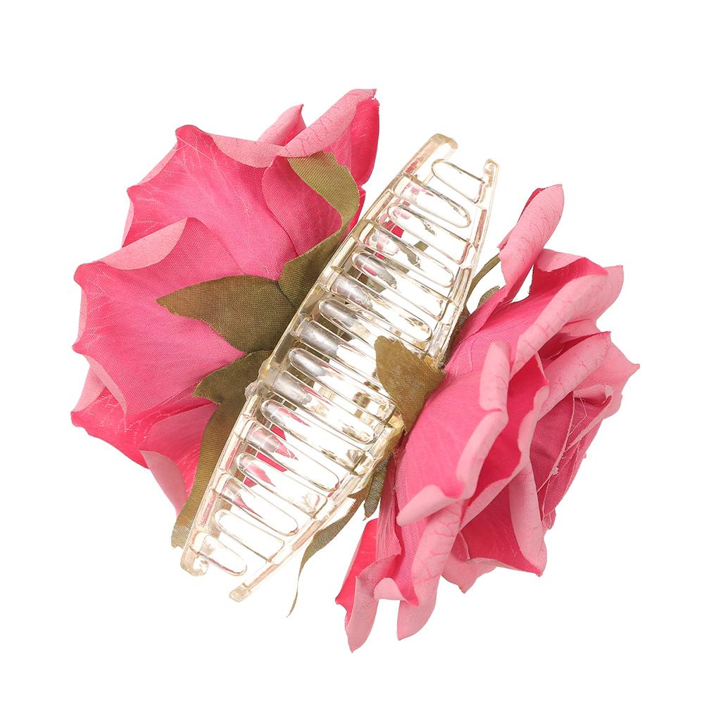 Simulated Flowers Rose Hair Clips Hairpin Fashion Hair Accessories Hair Claw For Women Girl