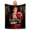 Elegant Art Deco Lady Blanket for All Seasons Blanket Lunch Break Throw Gift