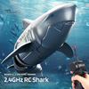 2.4GHz Remote Control Shark Toy Summer Outdoor Pool Lake Pond Bathtub Automatic Underwater Swimming RC Shark Boat Toy Boys Girls Christmas Gift