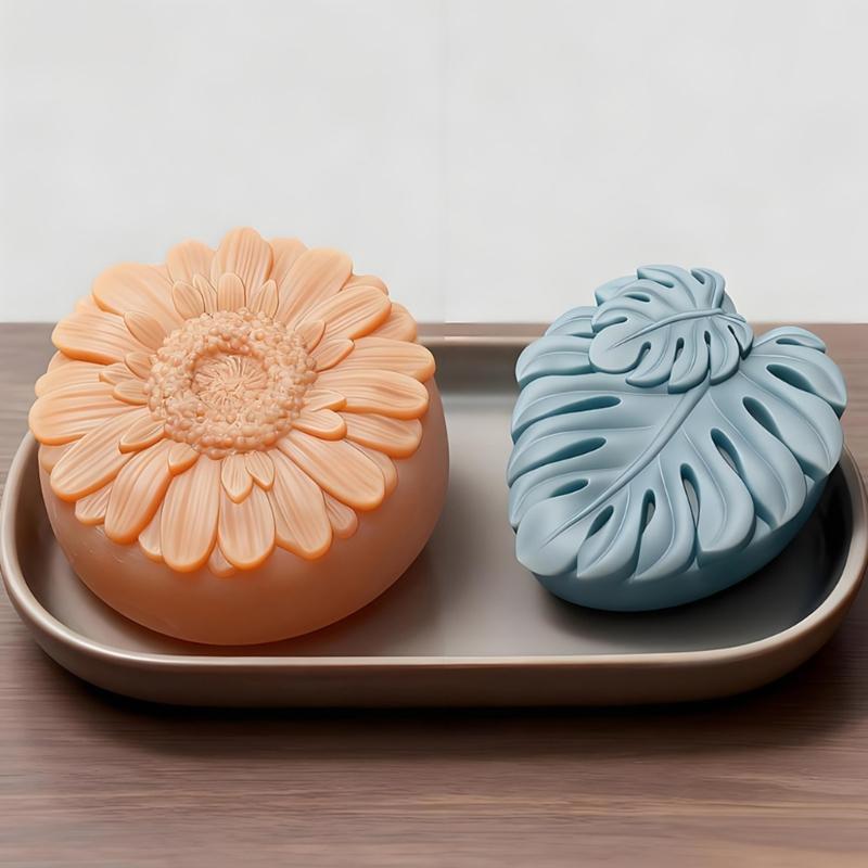 Food Grade Silicon Sunflower/Leaf Mold with High Temperature Resistance for Baking Candy and Cake Decorations