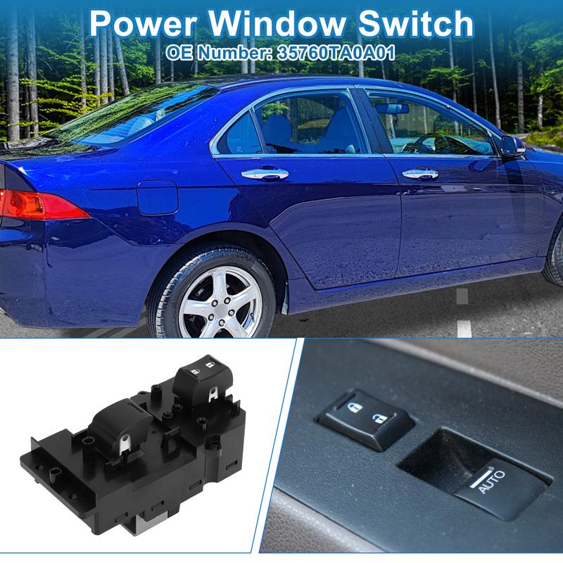 X Autohaux Front Right Power Window Switch for Honda Accord 2008-2012 No.35760TA0A01