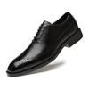Fashion New Trend Genuine Leather Men's Brogue Shoes High Quality Mens Business Dress Shoes British Style Men Leather Dress Oxfords Shoe