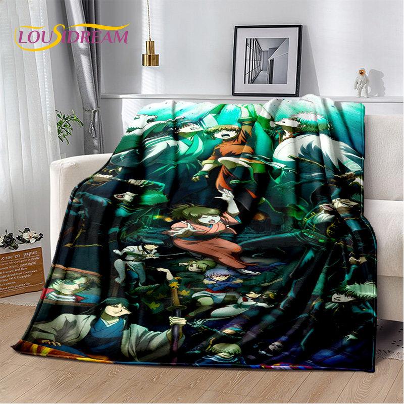 Gintoki Kagura Gintama Anime Soft Plush Blanket,Flannel Blanket Throw Blanket for Living Room Bedroom Bed Sofa Picnic Cover Kids