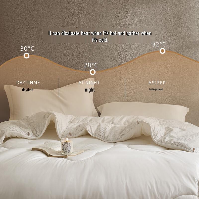 LUOLAI 100% Australian Wool Temperature Control Thickened Winter Quilt