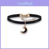 Elegant Black Short Choker Necklace For Women Stylish Korean Geometric Design With Crystal Accents