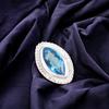 Swiss Blue Topaz Gemstone 925 Sterling Silver Handmade Jewelry Women's Ring RR-26-1