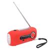 Solar-Wetterradio mit 1W 5-LED-Taschenlampe (3 Helligkeitsstufen), 4 Lichtmodi, SOS, Kurbelbetrieb, Typ-C-Aufladung, 2000mAh Akku, Notfall-Wetterradio