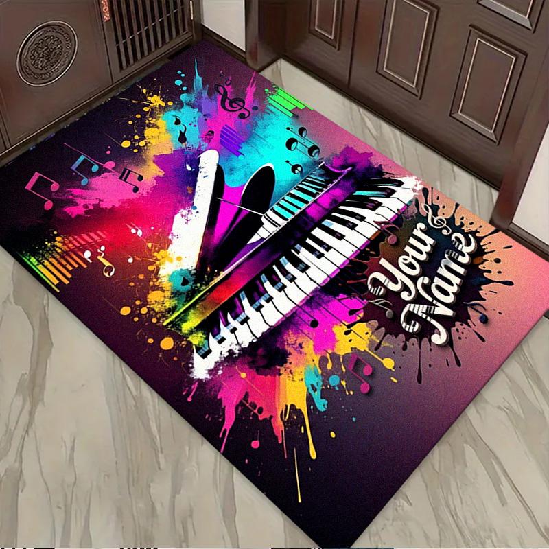 Name Custom Music Carpet Rug for Living Room Bedroom Home Sofa Decoration,Kids Play Non-slip Floor Mat