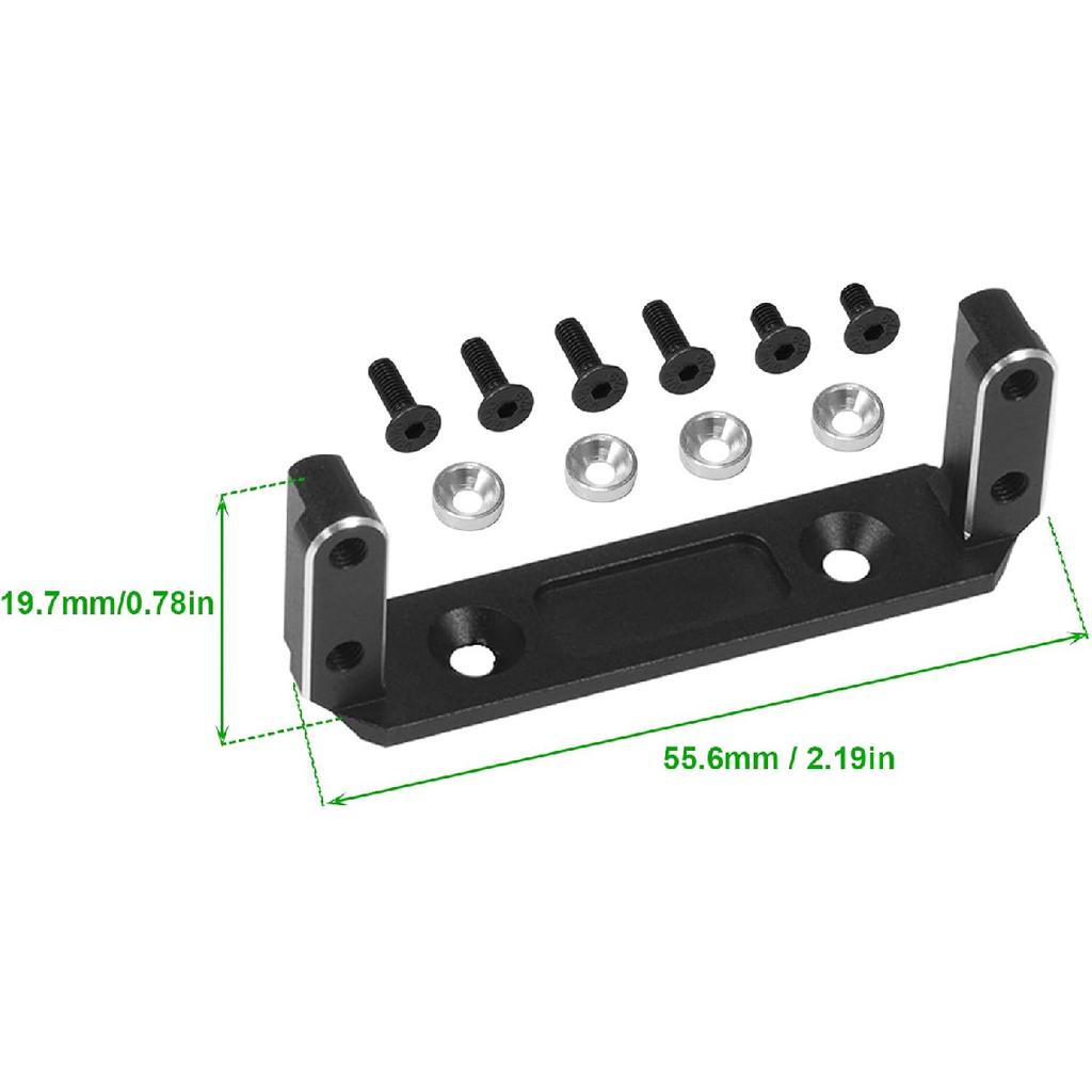 RC Axle Servo Mount 1/10 rc Crawler Capra Axle Servo Mount CNC Aluminum Front Axle Servo Mount for 1/10 rc Crawler UTB10 Capra Upgrades Accessories