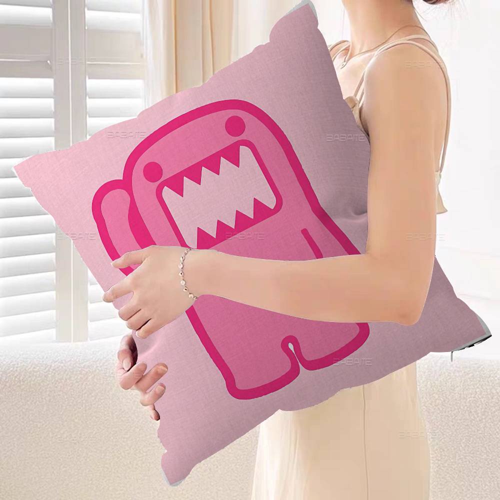 Cute Domo Kun Personalized Pillow Dust Cover Bedroom Kids Party Decoration Pillowcase Birthday Children Gift
