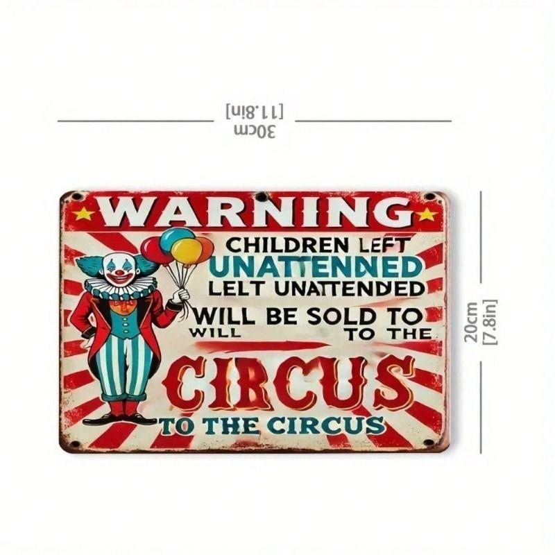 1 Piece Retro Metal Tin Sign Decorative Painting 8x12 Inch Office Living Room Patio Wall Decor