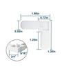 5/16 x 3/4 Inch Plastic Right Angle Corner Bracket Plastic Material L Type Window Screen Frame Corner Piece Right Angle