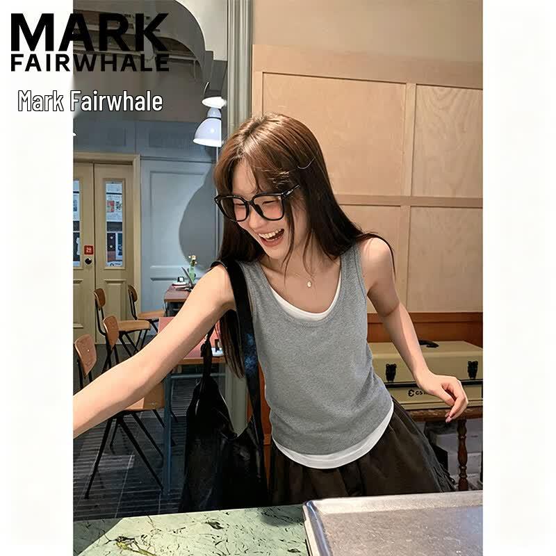 MARK FAIRWHALE Women s Color-block Camisole Top S