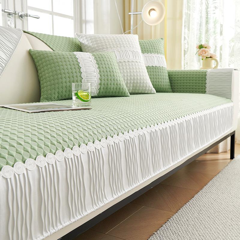 Summer Cool Doudou Ice Silk Sofa Mat Mat Mat Non-slip Sofa Cover 2025 New Premium Cold Sofa Cover
