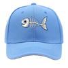 Playful Minimal Fish Skeleton Outlin Sandwich Baseball Cap Sun Cap Outdoor Workouts Hat