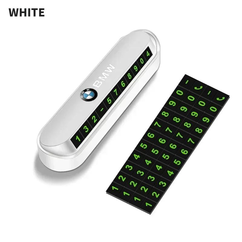 For BMW Luminous Car Temporary Parking Card Phone Number Card Plate Telephone Number For BMW E34 E36 E60 E90 E46 E39 E70 F10 F20