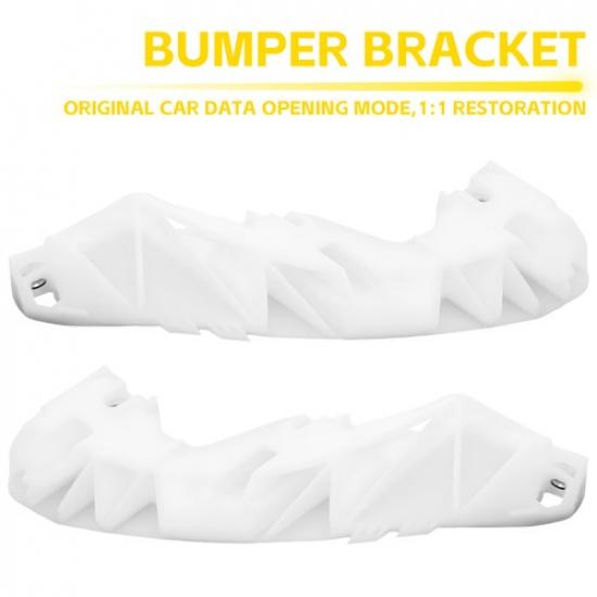 Front Bumper Bracket Kit White For 2007-2015 Infiniti G35 G37 G25 Q40 Sedan