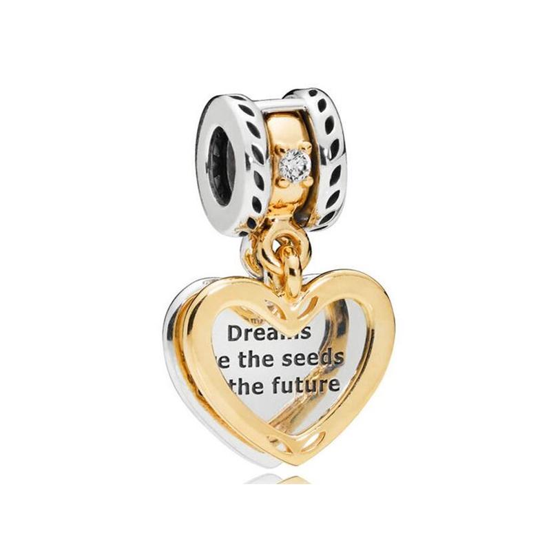 New Copper Golden Angel Star Pendants Charms Bead Diy Fit Original Pendant Charms Bracelet Necklace Women Jewelry