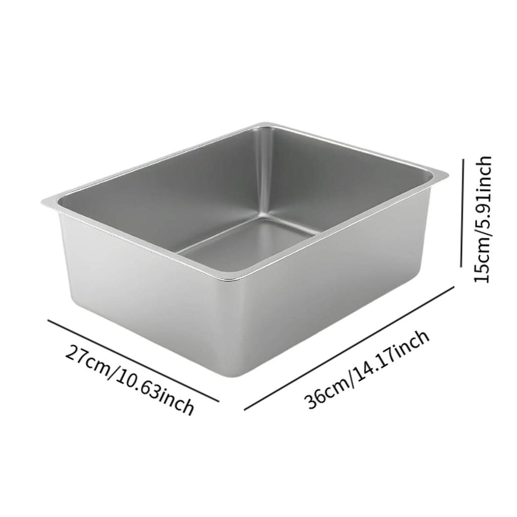 Cat Litter Box Kitten Toilet Pet Supplies Kitty Litter Pan High Side Kitten Open Potty Pan Pet Litter Tray Indoor Litter Tray