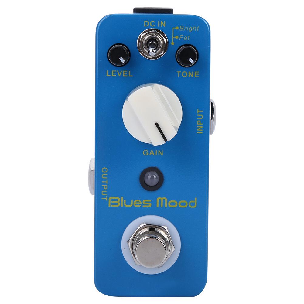 Blues Style Overdrive Guitar Effect Pedal 2 Modes(Bright Fat) True Bypass Full Metal Shell