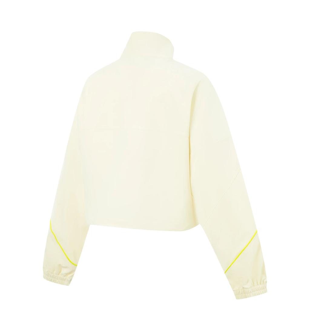 Li Ning Solid Color Zip Stand Collar Versatile Casual Windbreaker Women Outerwear AFDV690-1