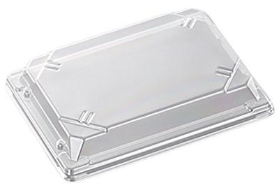 Chuo Kagaku Disposable Sushi Container Made In CF Sushi Container 1 Pack of X X Clear Lids, Japan, L, Lid, 50, Size Approx. 18.8 13.2 3.2 Cm,