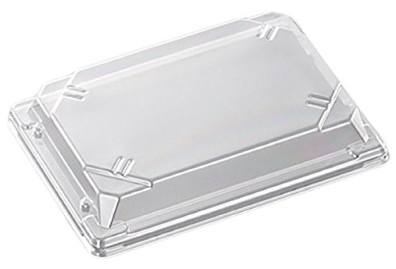 

Chuo Kagaku Disposable Sushi Container Made in CF Sushi Container 1 Pack of x x Clear Lids, Japan, L, Lid, 50, Size Approx. 18.8 13.2 3.2 cm,