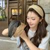 Beach Straw Weaving Cross Knotted Headband Women's Handmade Weaving Hair Band Bohemian Wide-brimmed Hair Hoop Hair Accessories