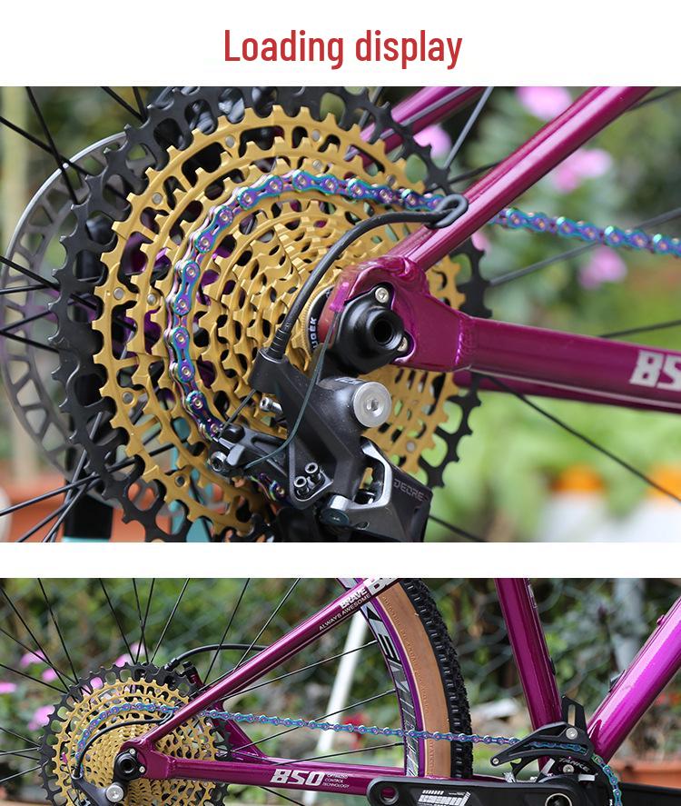 Carbon TANKE Fahrradkette - Bunt 8/9/10/11/12 Gänge für Mountain- & Rennräder, Galvanisierte Sieben Farben