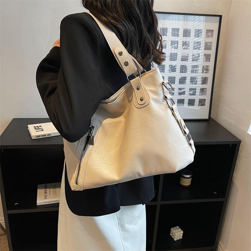 Geantă de mână minimalistă pentru femei cu capacitate mare, geantă de umăr la modă, geantă tote simplă și casual, potrivită pentru utilizarea zilnică și cumpărături