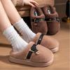 Thick-soled Fluffy Shoes Are Worn Outside In Winter, Piled and Thickened To Keep Warm, Fashionable Belt Buckle, Home Indoor Bag Head Cotton Slippers.