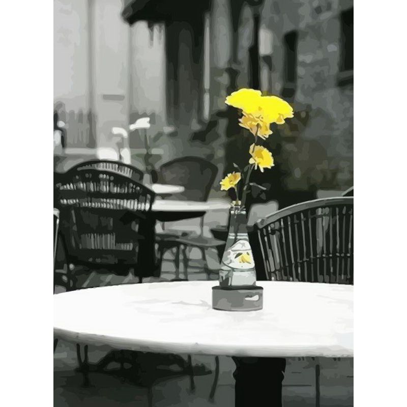 

5D Алмазная картина Черный Желтый Пейзаж Алмазная Вышивка Городской пейзаж Полный Круглый Алмазная Мозаика Горный Хрусталь Фото Full Round 20x30CM