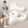 YB9028 New Winter Women's Shoes High-top Velvet Muffin Shoes Platform Cotton Shoes Heightening Students Simple Cotton Shoes