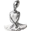 Ballerina Girl Statues Ballet Dancer Sculpture Resin Girls Figurines Dance Girl Ornament for Bookshelf Livingroom Office Home Desk Decoration - Style