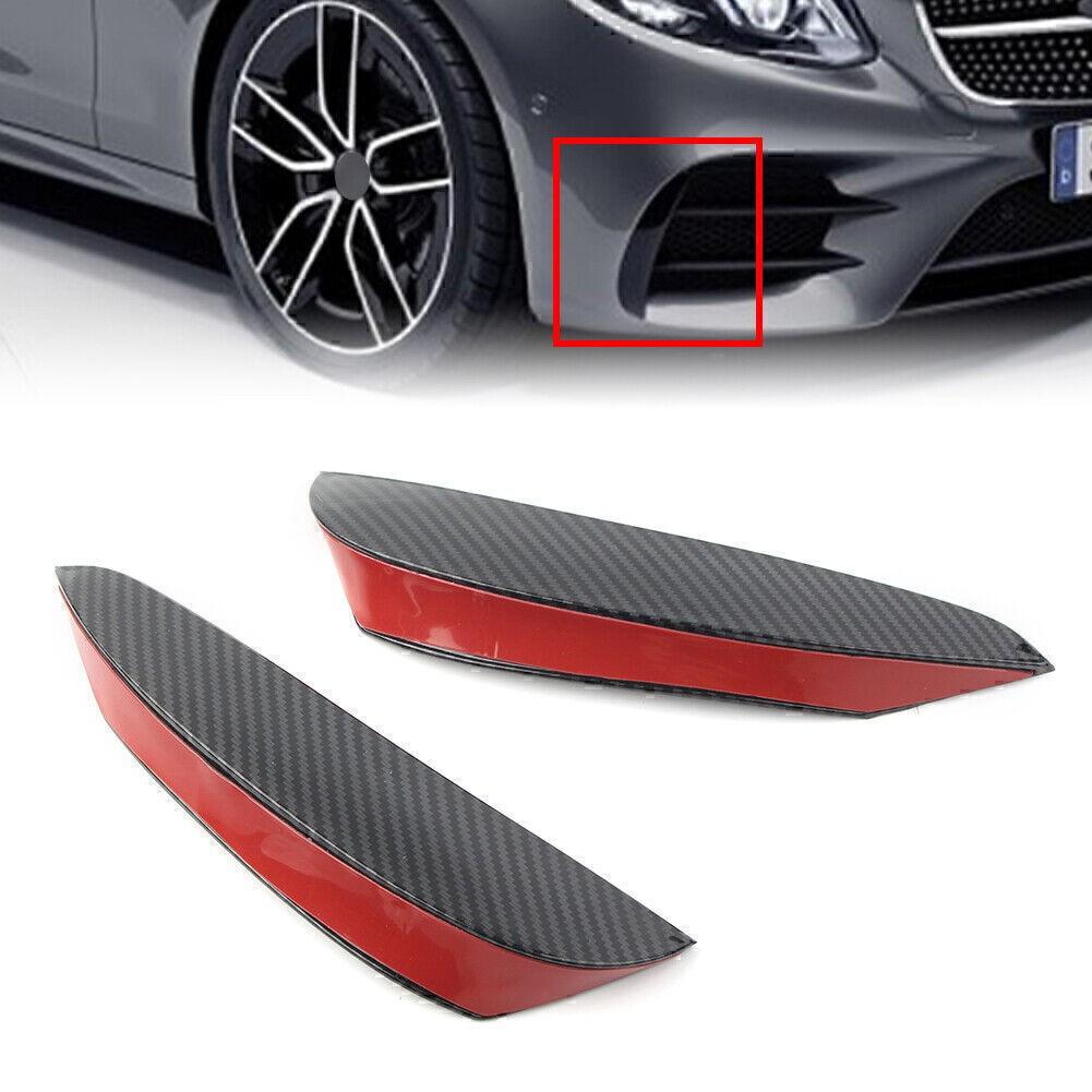For Mercedes Benz E W213 Sport Carbon fiber pattern Bumper Canards Vent Flap