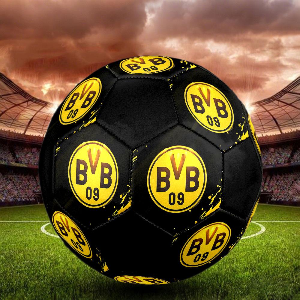 1 pz Pallone da Calcio Borussia Dortmund Taglia 5 Pallone da Calcetto Indoor alla Moda Colorato Gioco in Giardino - Ottimo Regalo per i Fan dello Sport HE15